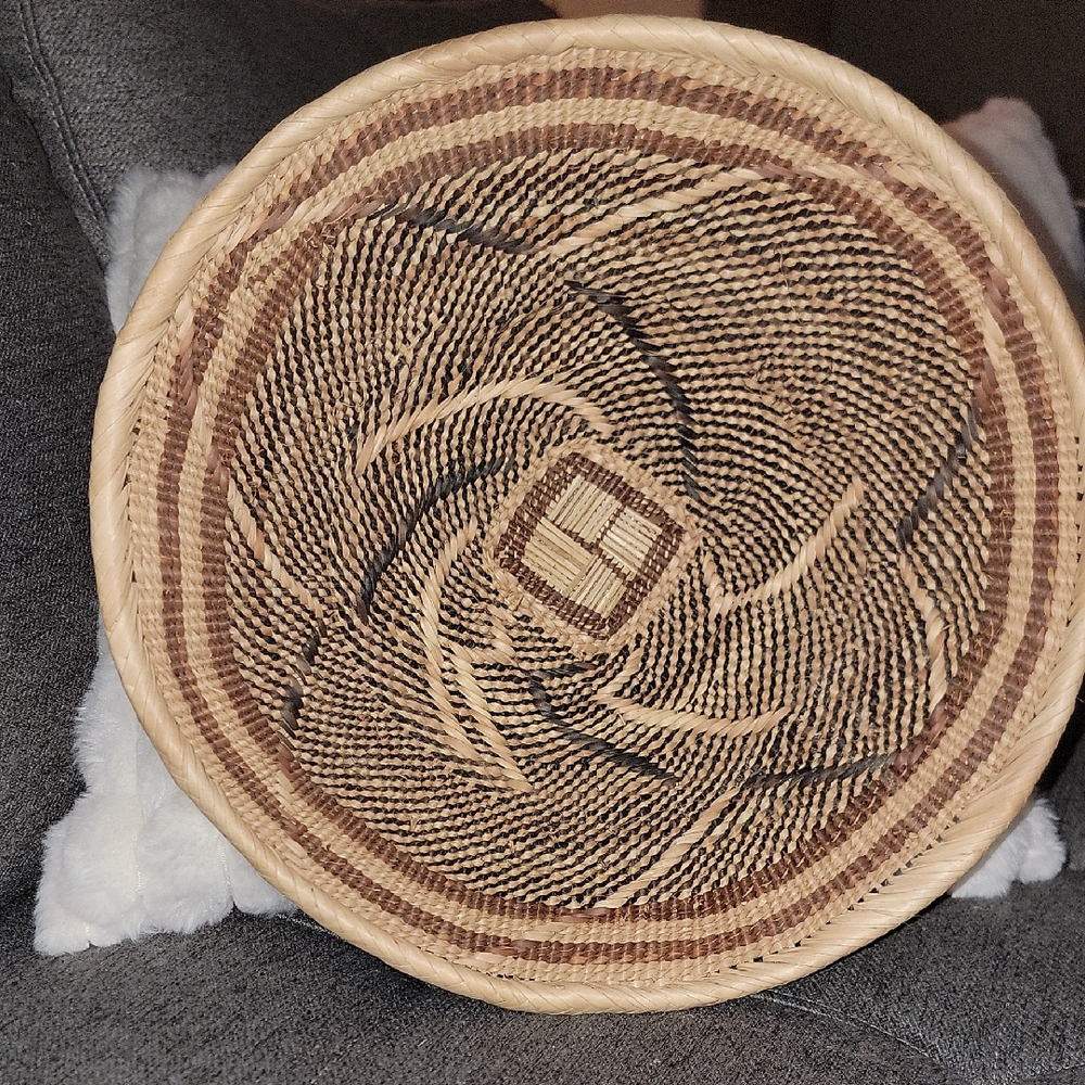 Ba Tonga Winnowing  Basket Handwoven Decorative Basket